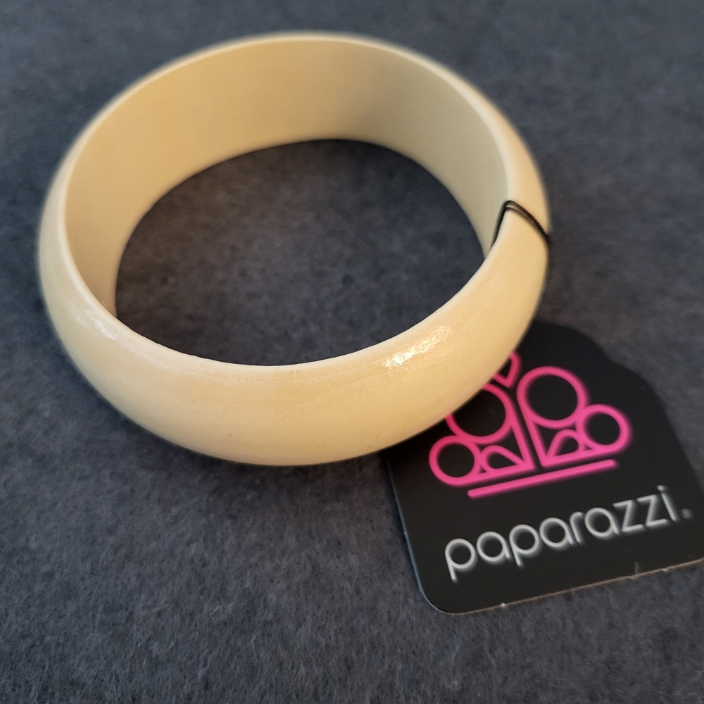 Paparazzi Ivory Bangle Bracelet